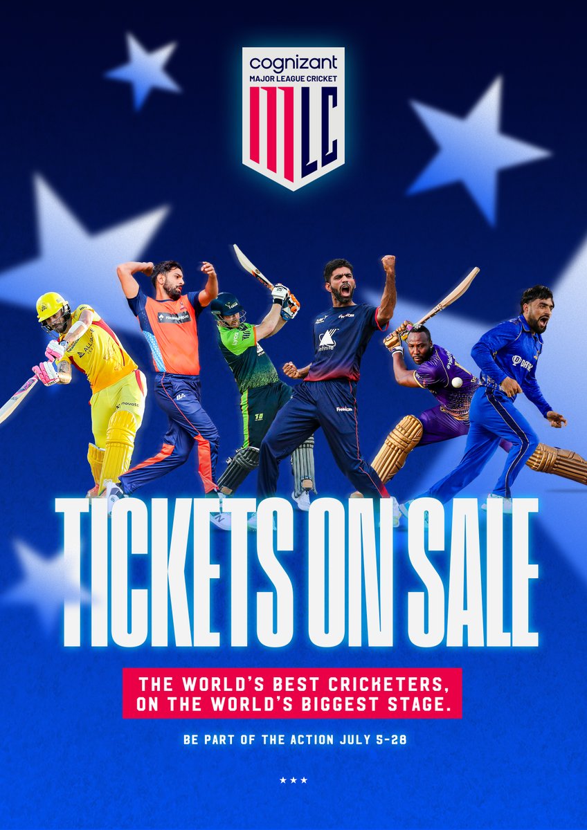 🎟 Tickets for #MLC2024 are here! Don't miss out on the action — grab yours now! Come witness #AmericasFavoriteCricketTeam hit it out of the park by getting your tickets at 👉 tickets.majorleaguecricket.com #MajorLeagueCricket #SeattleOrcas #AFCT