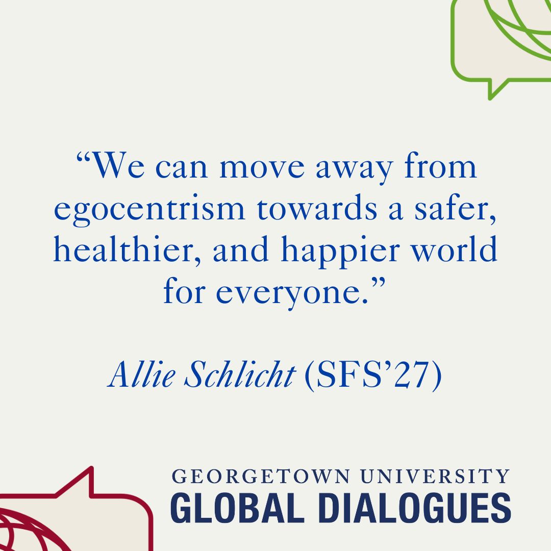 Student reflections on the #GUGlobalDialogues In this series, students respond to @NesrineMalik and her discussion of nodes of geopolitical power and economic influence that are becoming established in the Middle East and southern Europe. Full essays buff.ly/3PUKzsV