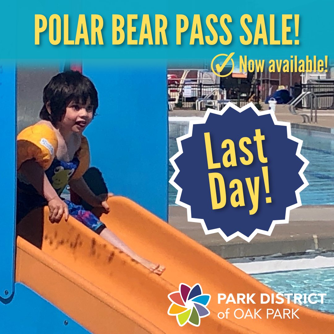 ParkDistOakPark's tweet image. Hurry, it's the LAST DAY of our Polar Bear Pool Pass sale! 🚨 🌊 Get discounted rates for lap, adult-only, public, and pass-holder swim times. VIP access to exclusive swim sessions and get discounted guest admissions for just $13! Link: bit.ly/3PH4TP9

#PoolPass #oakpark