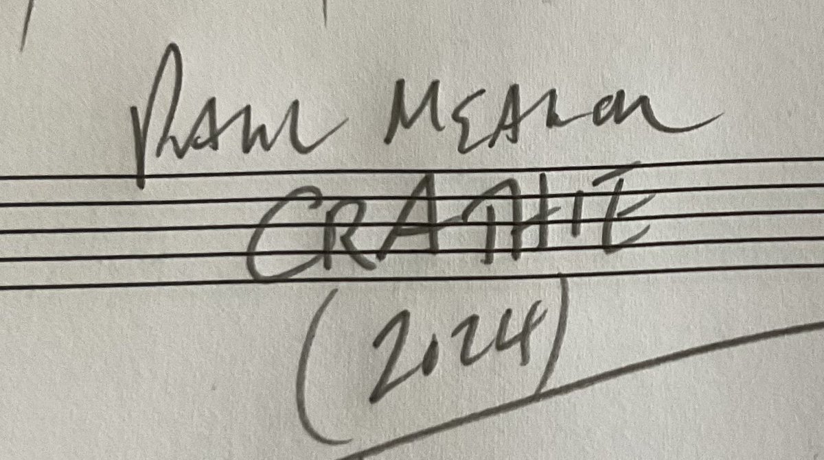Delighted to have finished a new hymn-tune, Crathie! Named for #CrathieKirk at #Balmoral it gets its very special premiere later this month… #new #hymn #choir #singing #composing