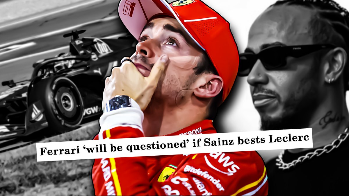 Questions could start to fly in Charles Leclerc's direction should Ferrari's new #F1 upgrades for the #ImolaGP allow Carlos Sainz to continue his mission to undermine Lewis Hamilton's 2025 teammate. 

Here's why this next #Formula1 race is CRUCIAL for Ferrari's star. #FormulaOne