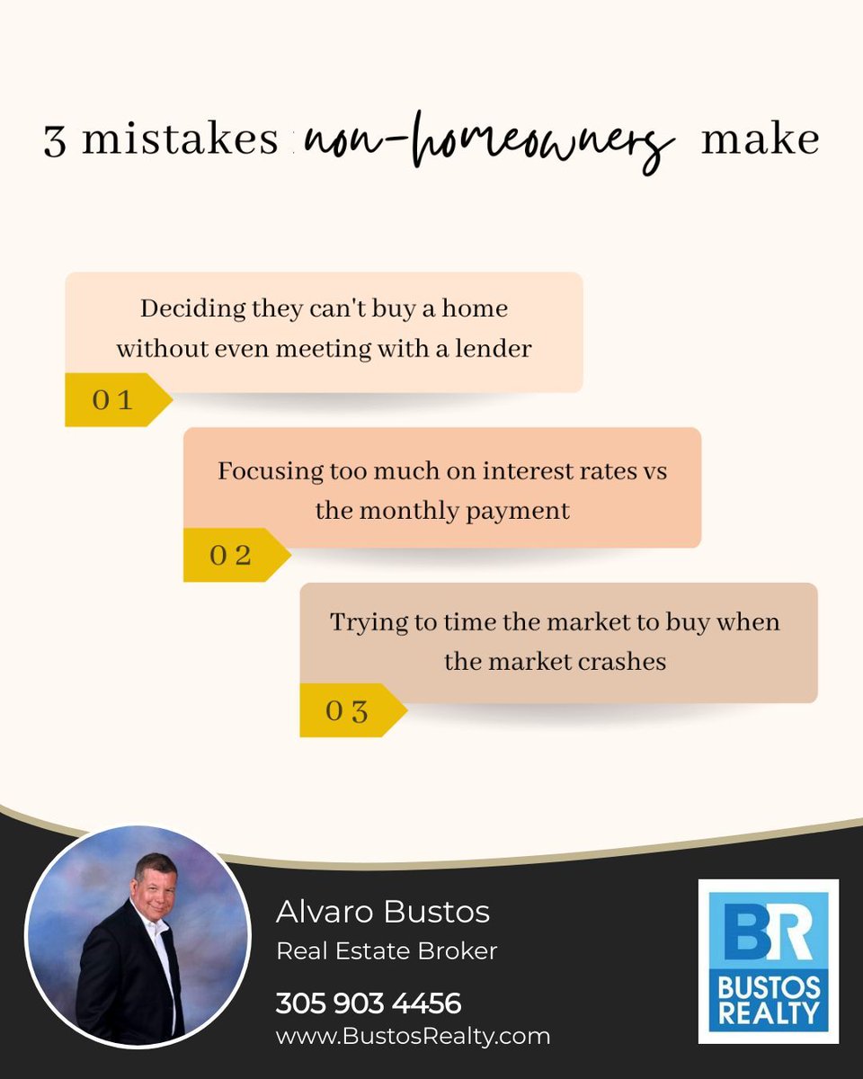 These are 3 of the most common mistakes non-homeowners make. If you’ve made any of these mistakes, it’s not your fault! It just means you haven’t had the necessary information to make the most educated decisions. #buyersmarket #homebuyer #firsttimehomebuyer #homebuying