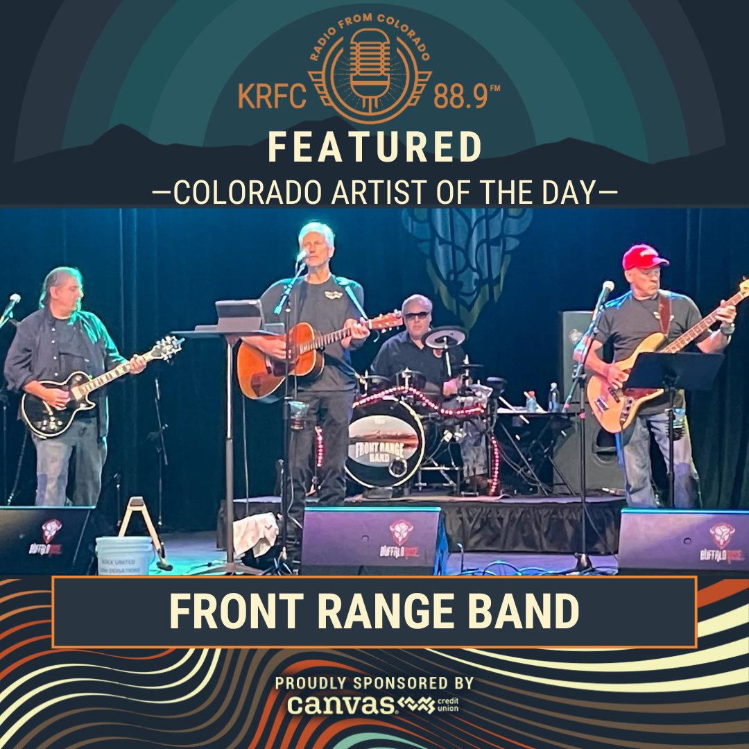 Today’s Colorado Artist of the Day is Front Range Band!

Colorado Artist of the Day is proudly sponsored by @canvasfamily helping Coloradans afford life.

#radio #krfcfm #internetradio #coloradoartist #coloradomusic #artistoftheday #fortcollinsmusic #frontrangeband