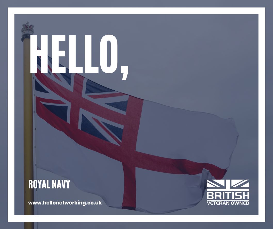 🌟 Spotlight on hello,, founded by a Royal Navy veteran! Dive into excellence and support #BritishVeteranOwned businesses. 🇬🇧✨ 🔗 hellonetworking.co.uk