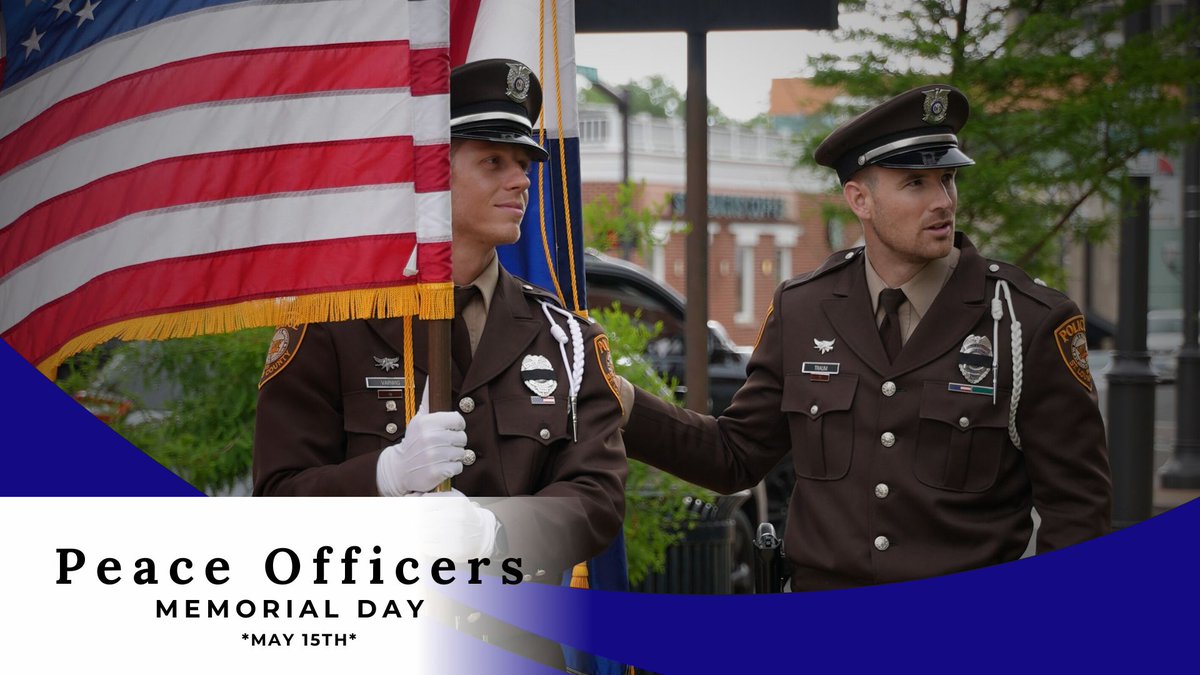 On Peace Officers Memorial Day, we honor the brave men and women who have made the ultimate sacrifice in service to our community. We are forever grateful for their dedication and sacrifice. Thank you for keeping us safe. #PeaceOfficersMemorialDay #WeRemember