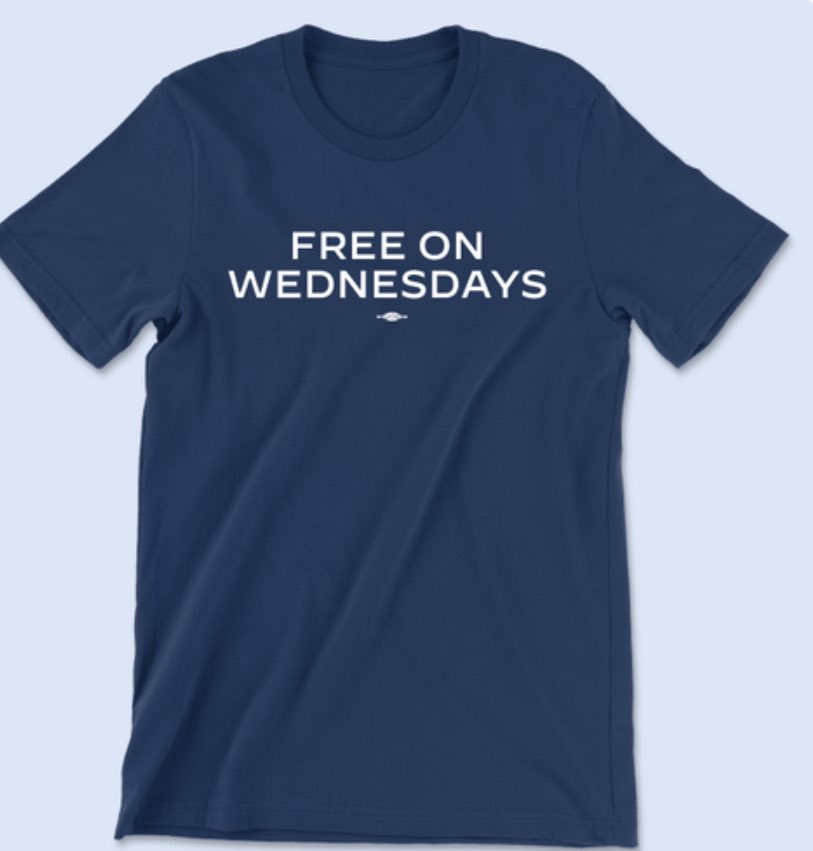 ….and the Biden campaign leans into the debate and trial Trump trolling, with a new “Free on Wednesdays” T-shirt for sale in its online shop: ￼ shop.joebiden.com/free-on-wednes…