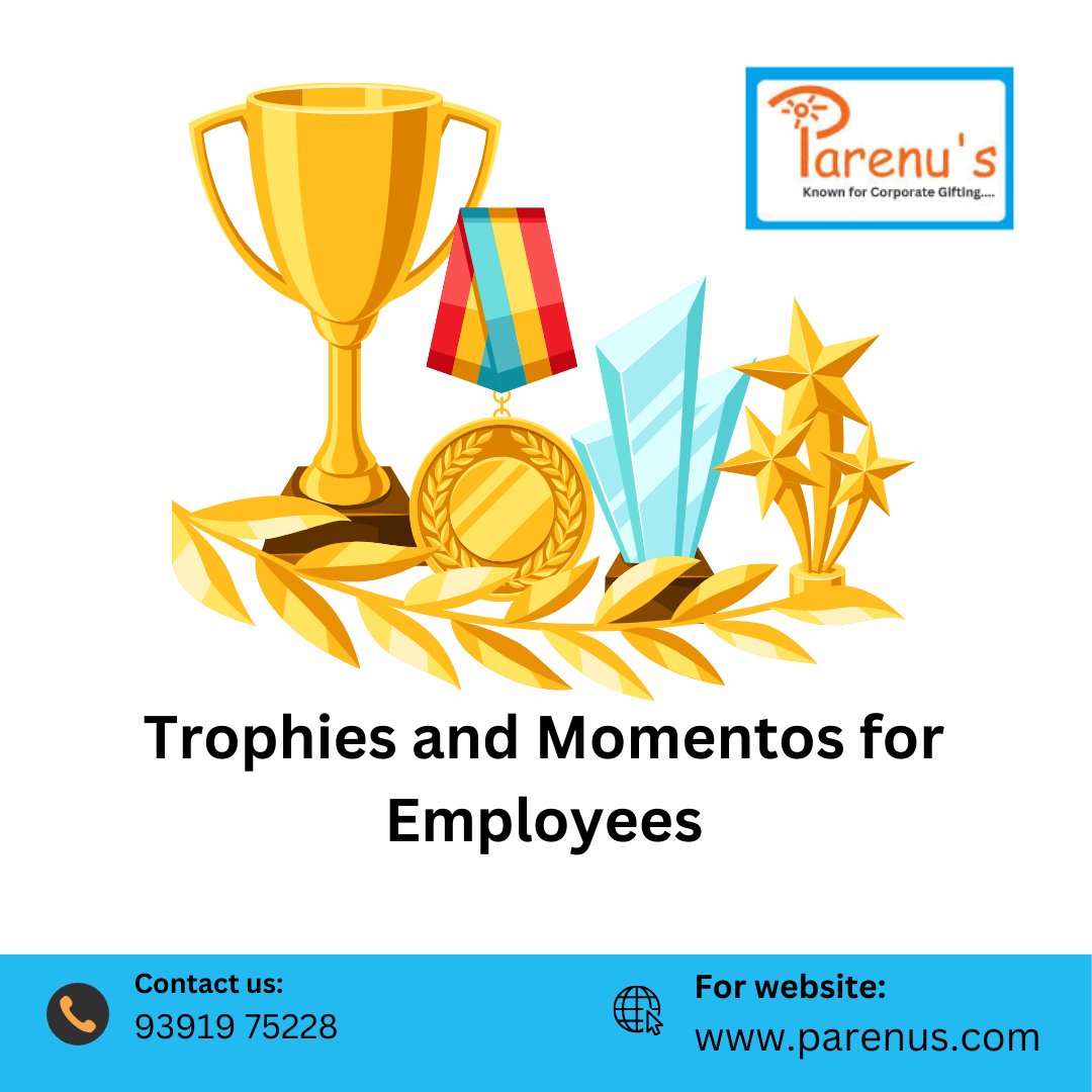 Explore our exciting range of employee recognition awards,momentos and trophies.

Call Now : 9391975228 

#parenus #corporategifting #employeeawards #trophies #momentos #awards #corporategifts #leadershipawards #employeetrophy