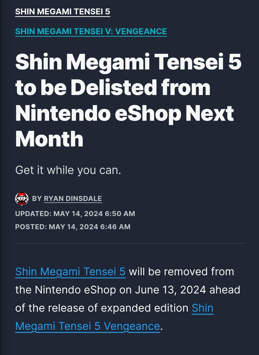 CoomyWomby's tweet photo. Really getting tired of companies doing this. Game preservation is a meme now. "You gamers don't care about this title right? No, you don't, because we decided that. Go buy our shiny new product and forget about that old ancient game that we decided no one wants to play." https://t.co/AJRrXDJNRD