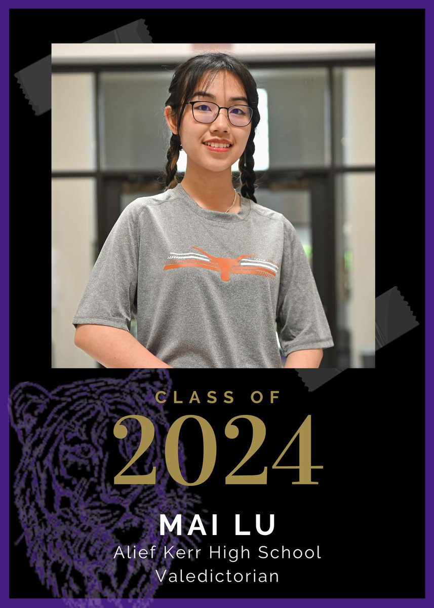 Meet Mai Lu, @AliefKerr's exceptional valedictorian! Excited to announce her journey to UT Austin, where she'll delve into the world of Biology, paving the way for groundbreaking discoveries. Join us in celebrating her remarkable achievements! #WeAreAlief 🎓