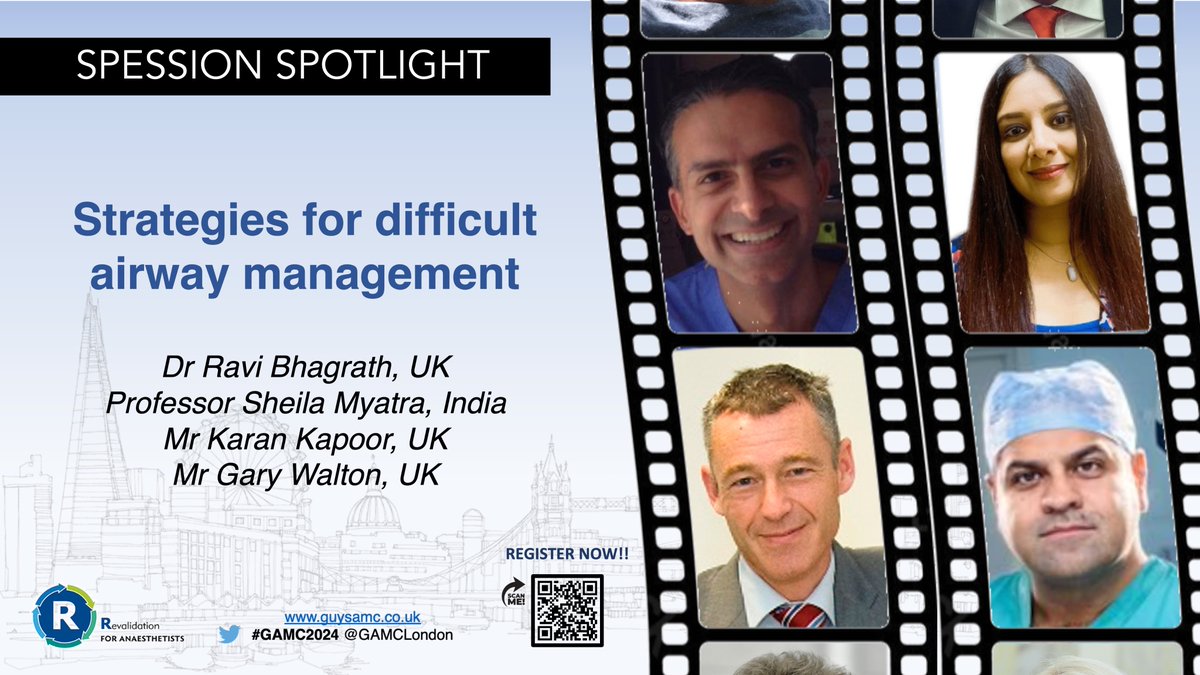What a line up we have for you this year! @SheilaMyatra @ravibhagrath @Consult_ENT and Gary Walton will be with us at #GAMC2024 talking about strategies for difficult airway management. You can join us too - in person and virtually!! 🤩 Register👉bookcpd.com/course/gamc2024