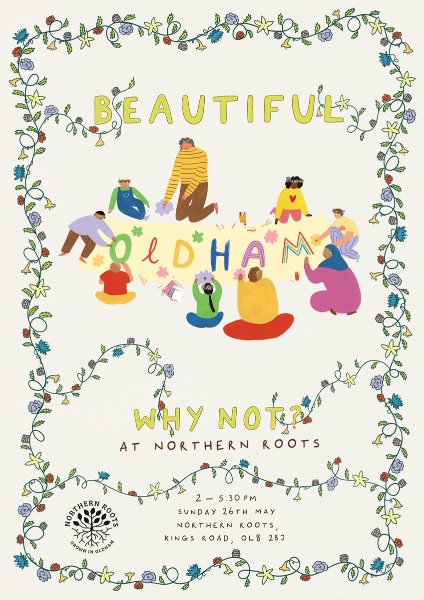 Our ‘Beautiful Oldham – Why Not?’ will also feature heritage & crafts, nature & wellbeing activities, outdoor exhibitions & more. This project is made possible with funding from @heritagefunduk, thanks to National Lottery players. #HeritageFund #beautifuloldhamwhynot