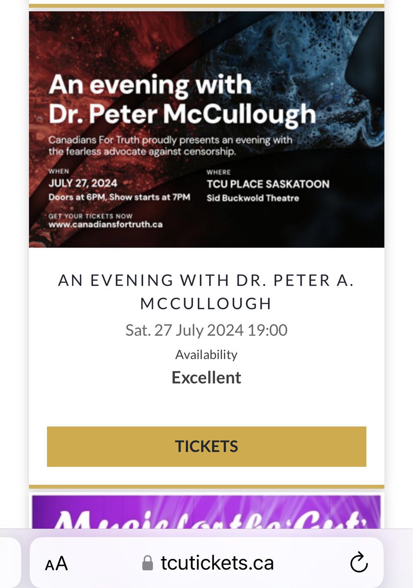 .@tcu_place It is shameful that you are providing a platform for antivaccine disinformation by hosting an event with Peter McCullough. As a physician who has seen people suffer and die due to antivax disinformation I ask you to reconsider allowing this event.