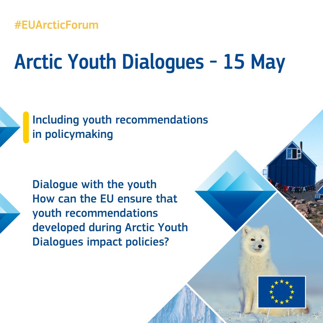 This year’s #EUArcticForum brings young Arctic voices to the centre stage! They have prepared recommendations in workshops this weekend. Thrilled to sit amongst them in a discussion on how these can be included in policymaking. 🕟16:40-17:40 👉t.ly/0Cq6W