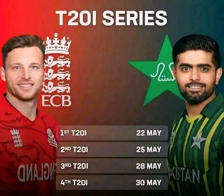 آئرلینڈ کے خلاف ٹی20 سیریز جیتنے کے بعد پاکستان کرکٹ ٹیم 4 میچوں کی ٹی20 سیریز کے لئے آج انگلینڈ روانہ ہوگی سیریز کا آغاز 22 مئی سے ہو گا گڈ لک ٹیم پاکستان #PTI_Folllowers #NOTlistBitget