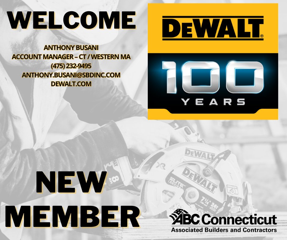 Longevity, Innovation, Industry Standard.
Welcome Aboard and Congratulation on 100 YEARS!
 #100years #newmember #abcmeritshopproud #ctabc #construction #welcomeaboard