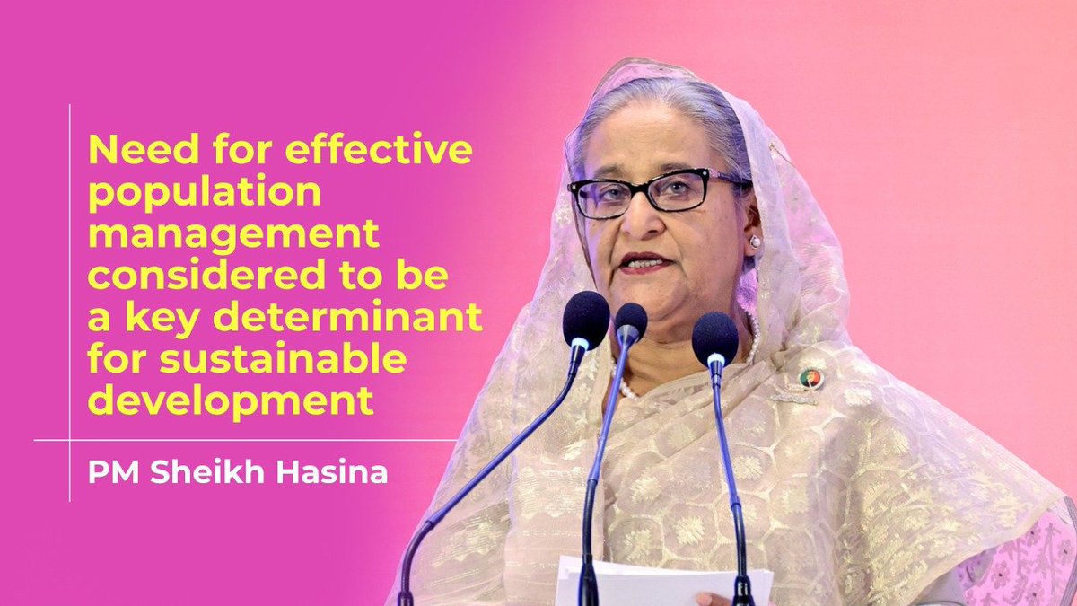 HPM #SheikhHasina said that it is necessary to transform the demographic dividend of the vast population around the globe by ensuring essential education, healthcare, and other fundamental rights. She has inaugurated the #ICPD30 today in Dhaka. 👉bssnews.net/news-flash/189… @UNFPA