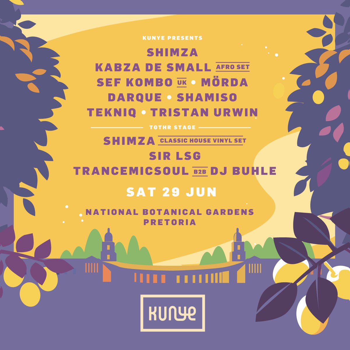 This might just be the biggest movie yet🚀 Pitori are you ready? TWO stages and some amazing additions🔥 KUNYE TGTHR, As One🖤 Make sure to get your tickets while they last🎟️ howler.co.za/events/kunye-p… #Kunye