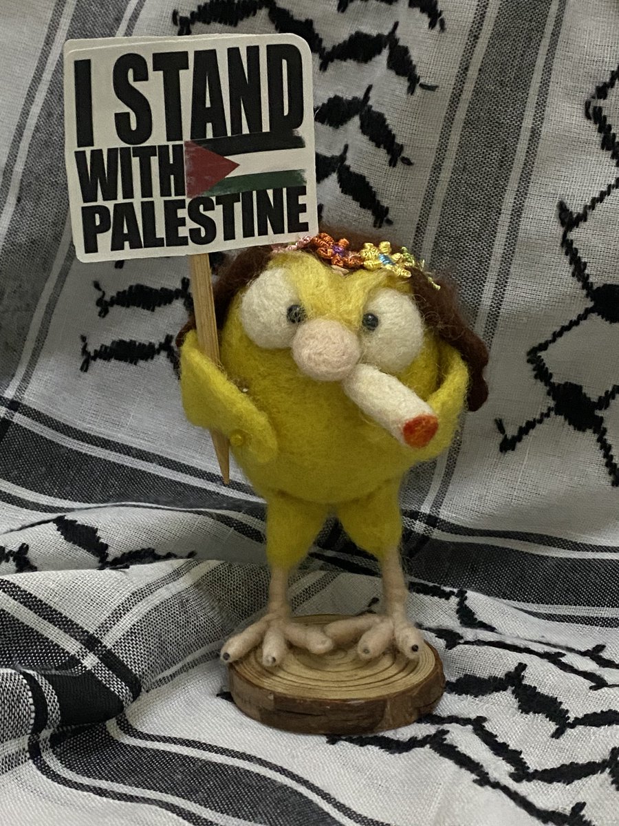 Current work in progress (along with countless others) 🤦🏼‍♀️🇵🇸 #needlefelt #Palestine #FreeGaza