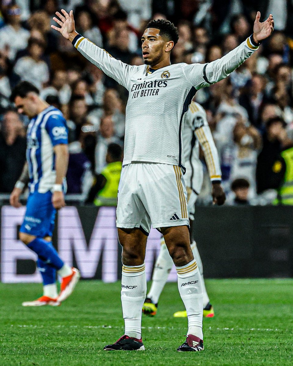 La magia de Jude Bellingham 🔥 El Real Madrid no ha perdido un partido esta temporada en el que Jude Bellingham ha anotado.