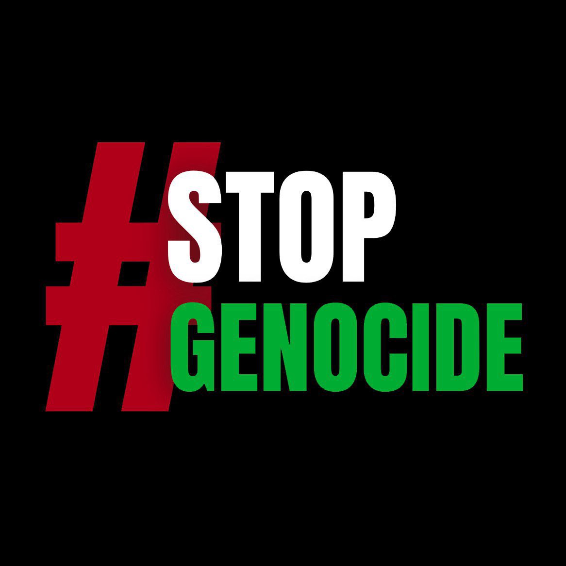 #StopGenocideInGaza