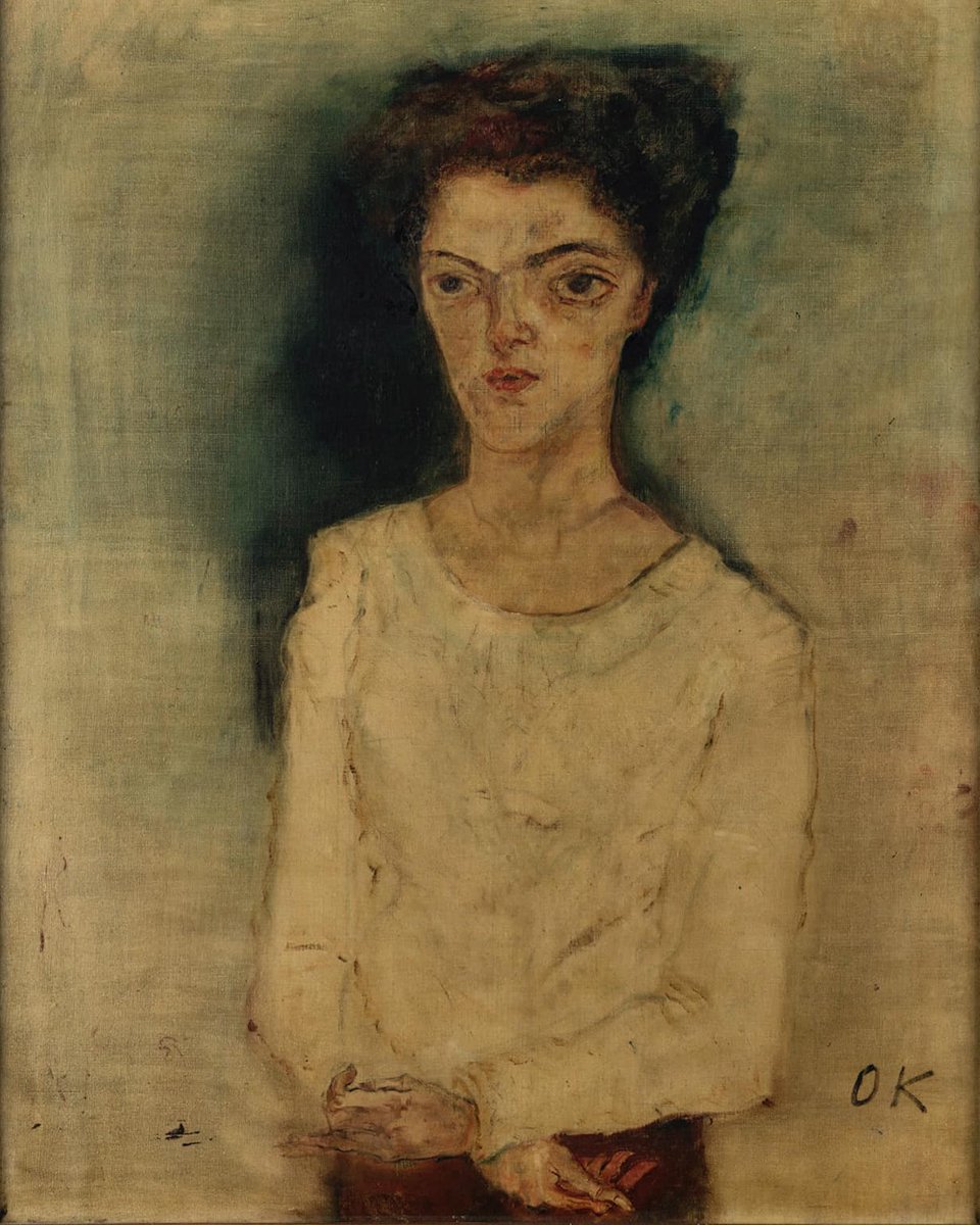 Martha Hirsch, the woman depicted here by Austrian Expressionist Oskar Kokoschka, had married the industrialist Wilhelm Hirsch in September of 1908 and their son Richard was born the following summer. This picture was painted soon after his birth. Although Martha was... 1/5