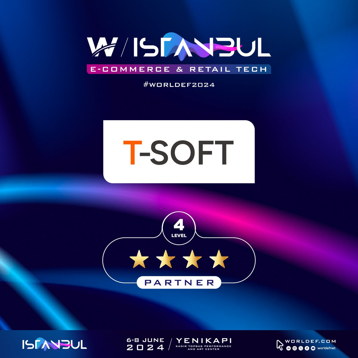 T-Soft became a Level 4 partner at WORLDEF ISTANBUL 2024!

worldef.com/events/istanbu…

#worldef #worldef2024 #eticaret #ecommerce #retailtech #crossborderecommerce #tsoft