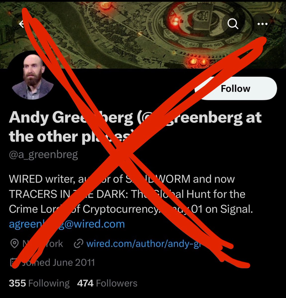 This fake account has been impersonating me and gaining followers: @a_greenbreg. Please don’t be fooled. Also please do me a favor and report it. (I reported to X days ago, still no action taken.)