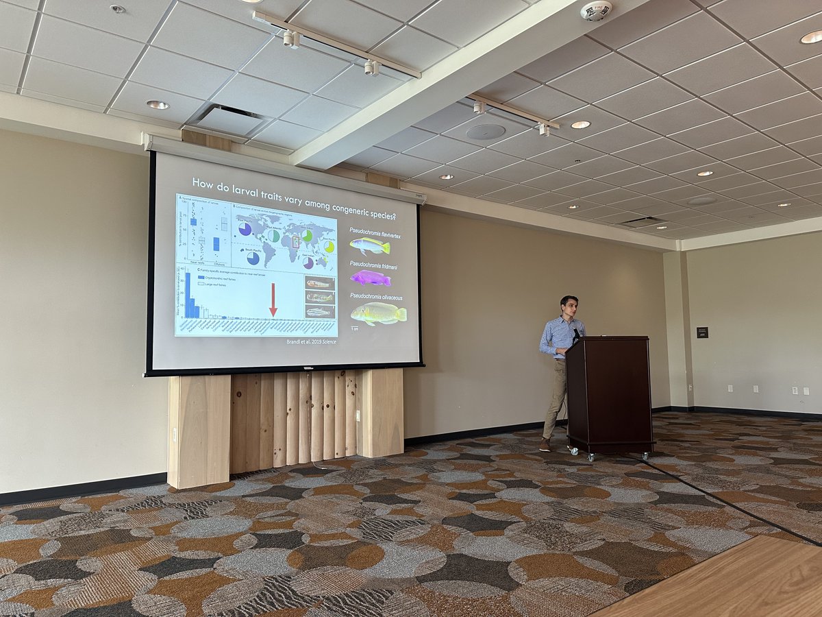 Now with the #LFC47 business meeting over - back to some science talks on Advances in systematics, early life history and population demographics: tools of the trade with talks from <a href="/Goby_Wan/">John Majoris</a>, Tony Miskiewicz, @maddie_tomczak, @Baumannlab1, and John Hume.