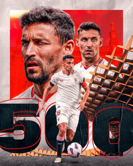 ✨5⃣0⃣0⃣✨ 

❤©️ ヘスス・ナバスが@SevillaFC_JAの選手として #LALIGAEASPORTS 500試合出場達成！

#SevillaFCCádiz