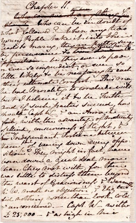 Wild that there has never been a famous female author. 🙄 Anyway, here's the last chapter of 'Persuasion' in Jane Austen's own handwriting....