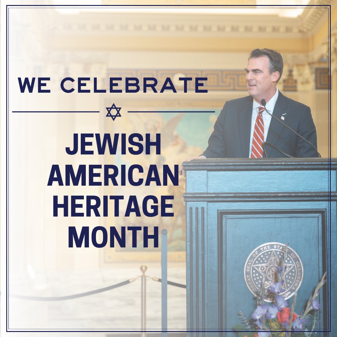 Jewish Americans have a friend in Oklahoma— there’s no space for anti-Semitism here. Full stop. We proudly celebrate the heritage of our Jewish neighbors.