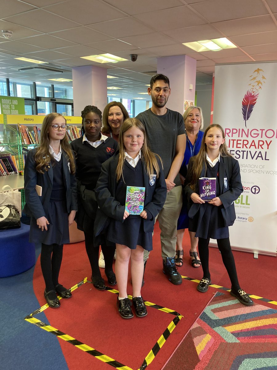 Another brilliant #OrpingtonLiteraryFestival event at #OrpingtonLibrary this time with fantastic #YotoCarnegies24 shortlisted author @NateLessore & students from 5 secondary schools. Thanks to all the students, staff who came & of course Nathanael! @Orpington1st @CarnegieMedals