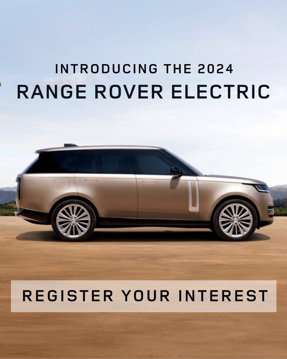 THIS IS THE BEGINNING OF A NEW ERA The original luxury SUV. All Range Rover. All electric. Reserve yours today by visiting our website. 

 #newera #luxurysuv #luxury #electric #rangerover #luxurycars