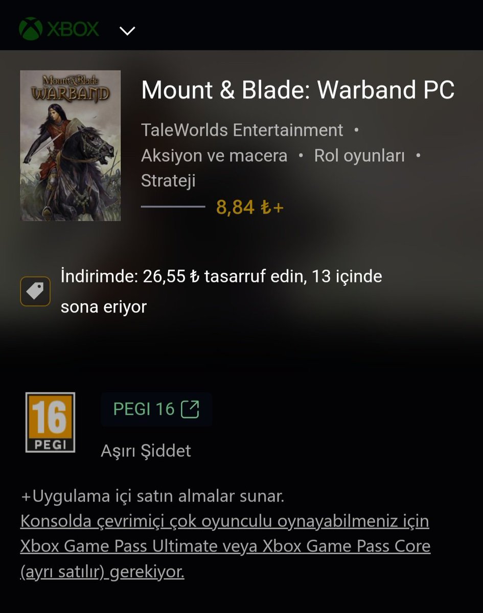 Alın dursun kenarda Bannerlord'dan daha kapsamlı ama grafiği tat kaçırır.