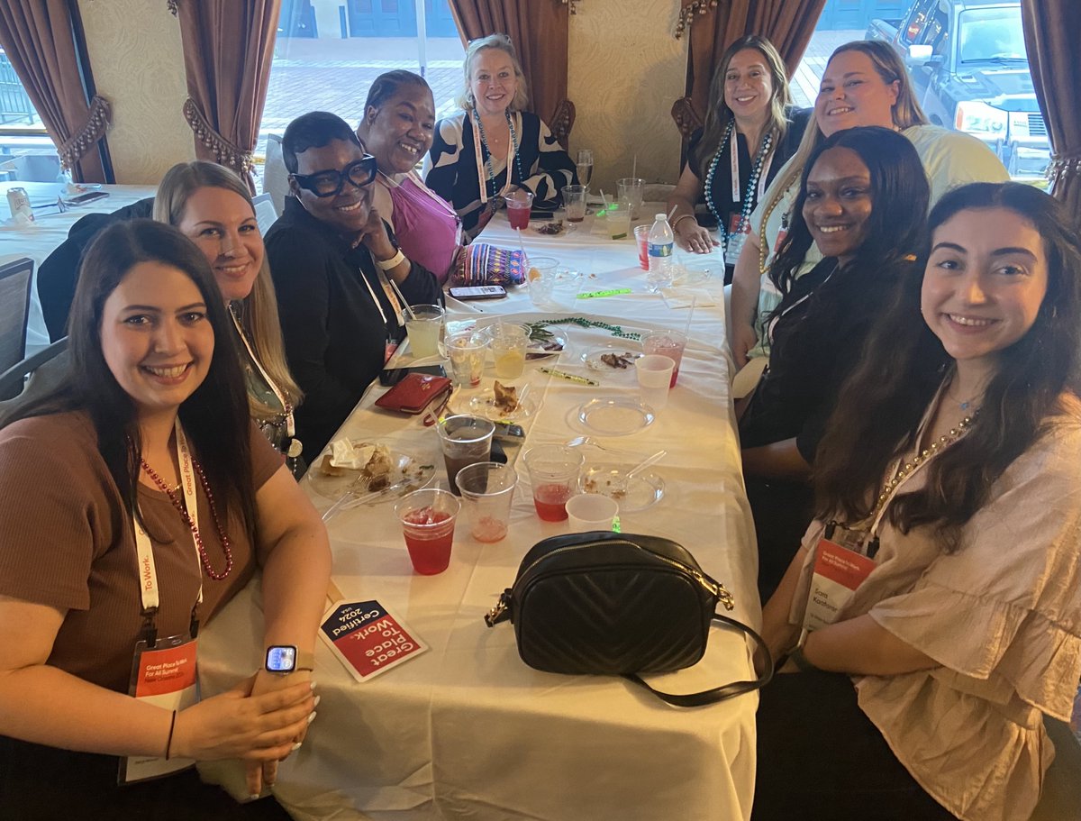 The #12Oaks HR team traveled to New Orleans for the @GPTW_US For All Summit! Receiving our Great Place To Work certification for the 5th year in a row was the cherry on top of a great trip.