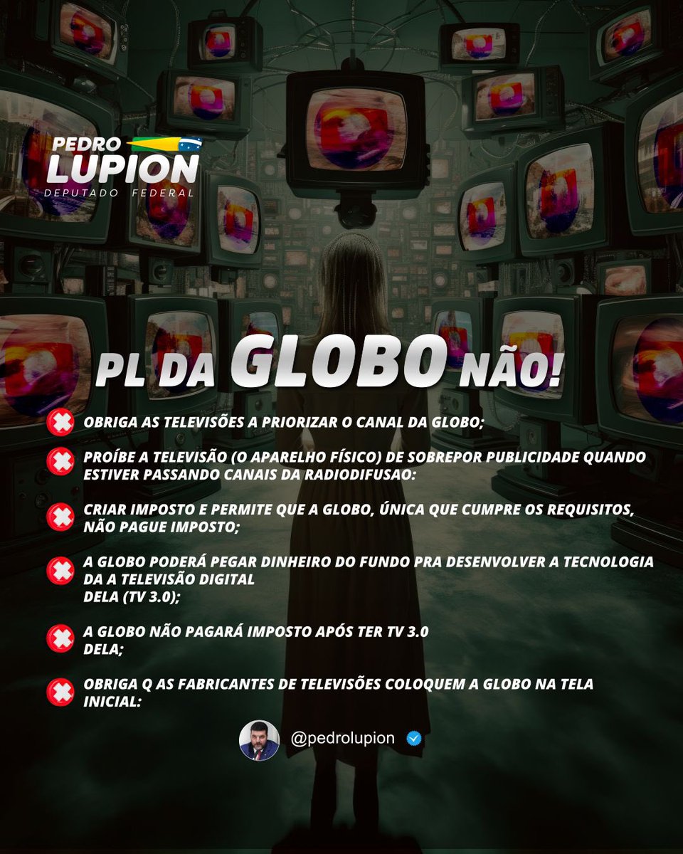 pedro_lupion's tweet photo. #PLdaGloboNÂO https://t.co/nNu5ycftb2