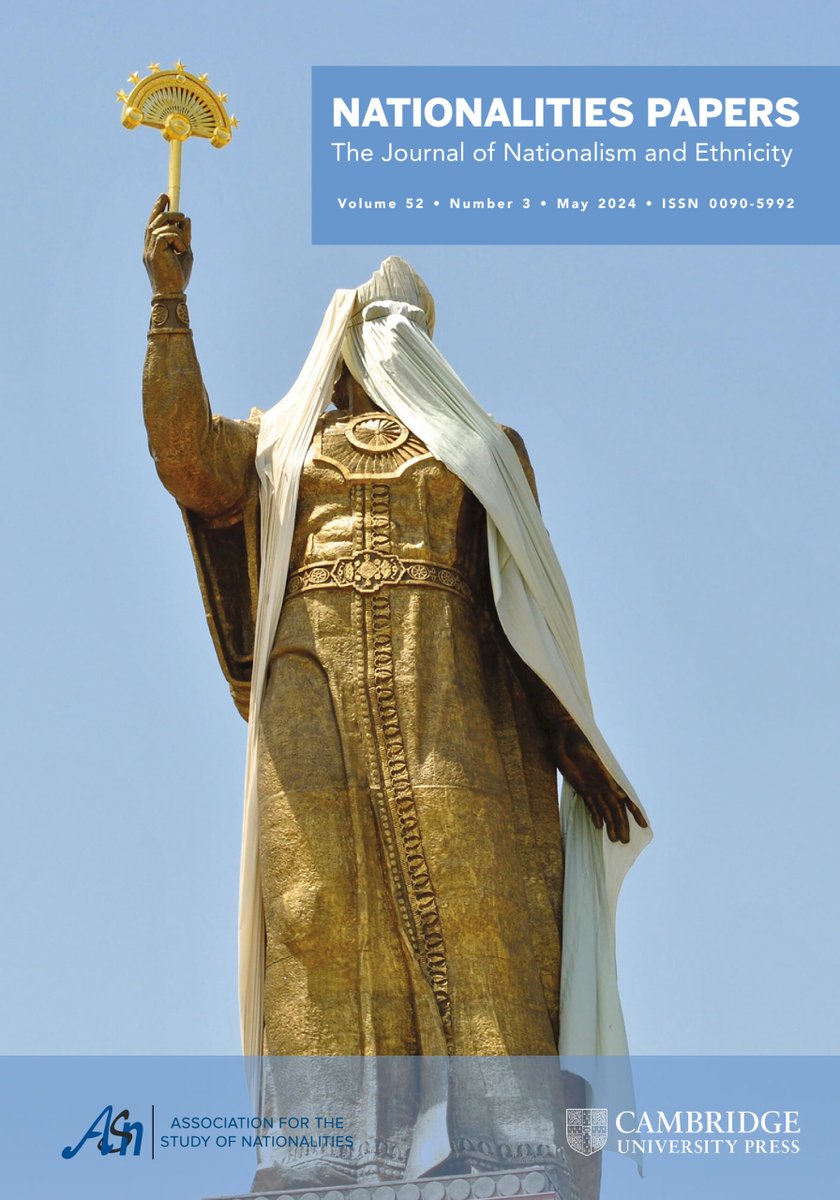 Just in time for #ASN2024!
The new issue of <a href="/NationalitiesP/">Nationalities Papers</a>  [52.3] is now online 👇
cambridge.org/core/journals/…
cover by Hélène Thibault
<a href="/ASN_Org/">ASN</a>