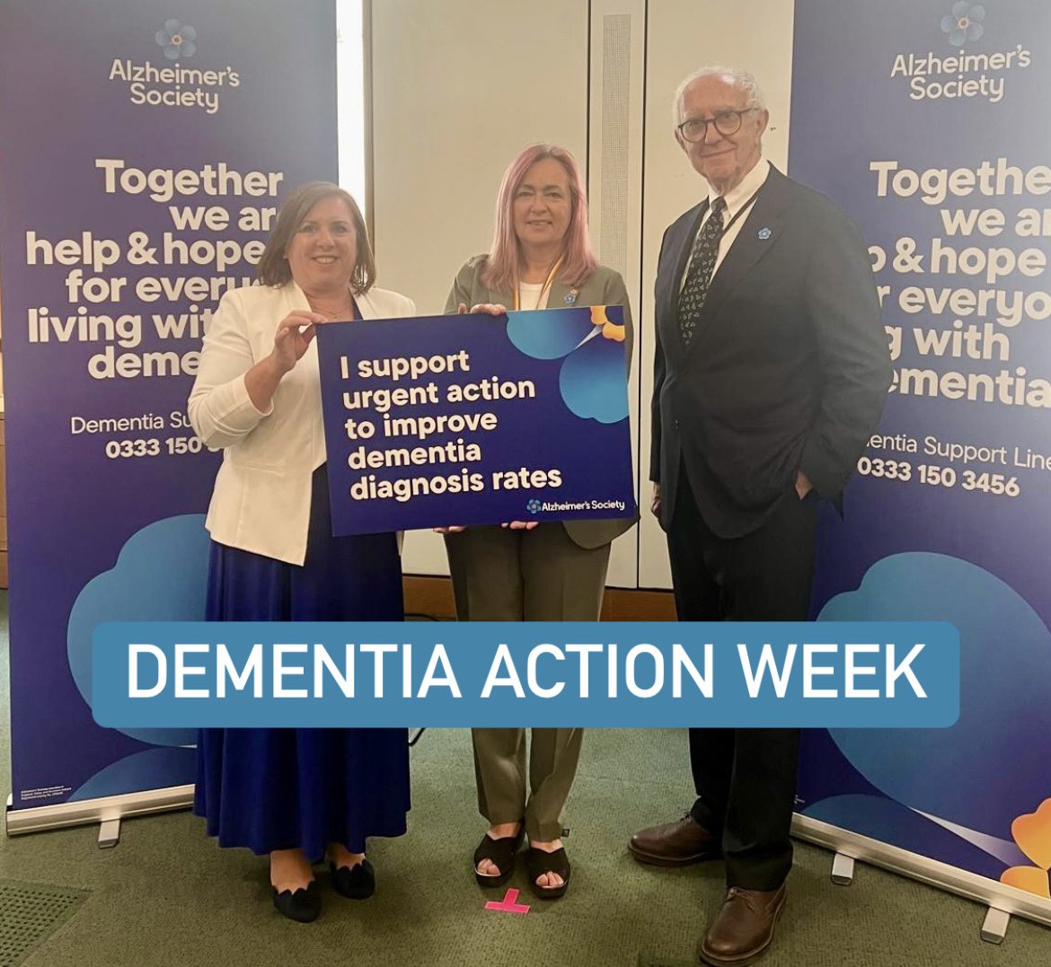 Pleased to meet with @alzheimerssoc and long time supporter Jonathan Pryce to discuss the need for renewed action to improve dementia diagnosis rates. Dementia is a debilitating illness and more must be done to drive forward investment in diagnosis. #DementiaActionWeek 💙