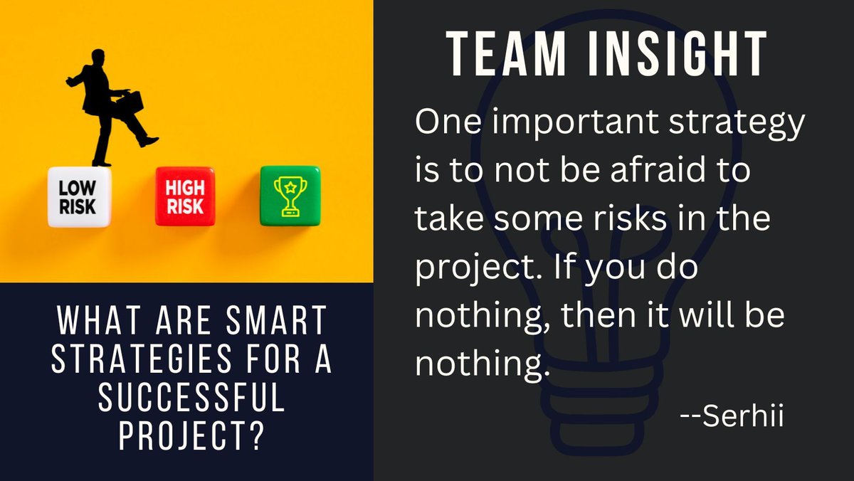 Do you enjoy taking risks? #companyculture #teamwork #techcommunity