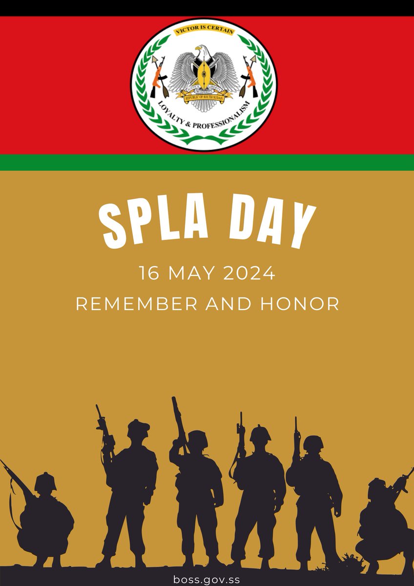 Wishing you a day of reflection on the sacrifices made and continued progress towards peace. 
#SouthSudan #BoSS #May16th #16May #SPLADay #BankofSouthSudan #SSOX #RememberandHonor