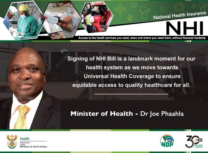 #RoadToNHI The vision of the ANC for South Africa with regards to health starts as far back as 1942, as expressed in the African Claims document under the leadership of President Dr AB Xuma, which even at that time already had an outline of the type of NHI that RSA must adopt.