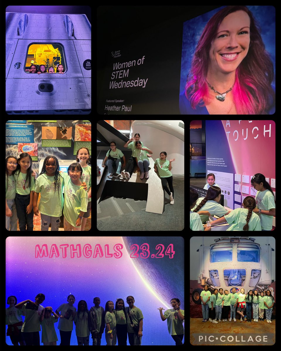 Meador MathGals learned about careers at NASA and had time to explore some exhibits! #PISDMathChat #MathGals ⁦@ConnieDaumas⁩