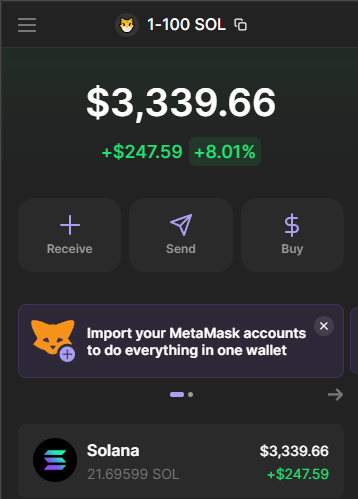In honor of hitting 20% on the 1-100 $SOL challenge

retweet + reply with ur wallet