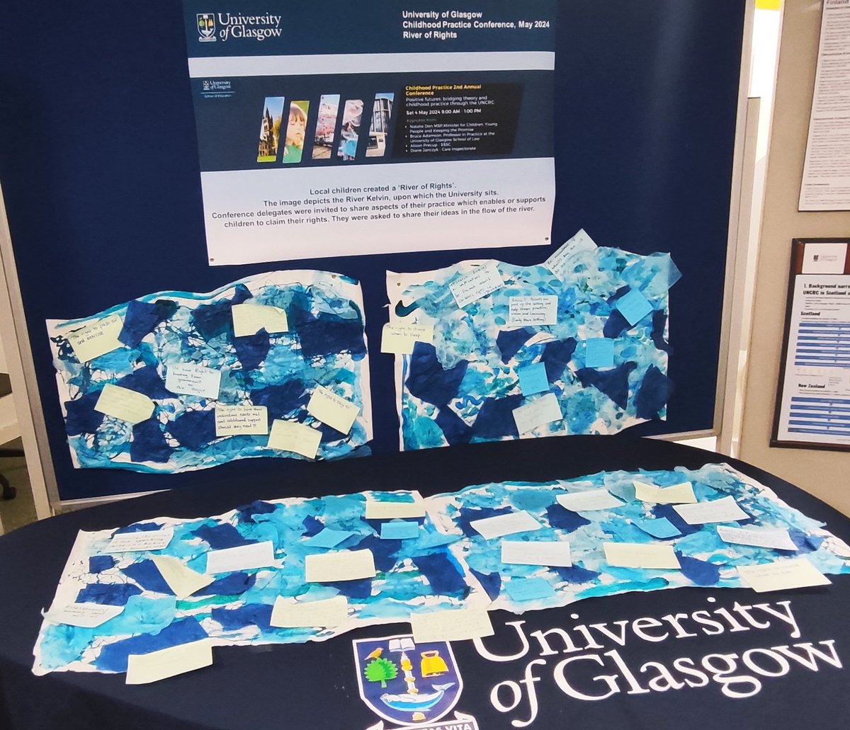Sharing practice and learning about really interesting projects. Delighted to have the 'River of Rights' from the Childhood Practice conference shared too ☺️ Great event @UofGEducation @SERA_Conference