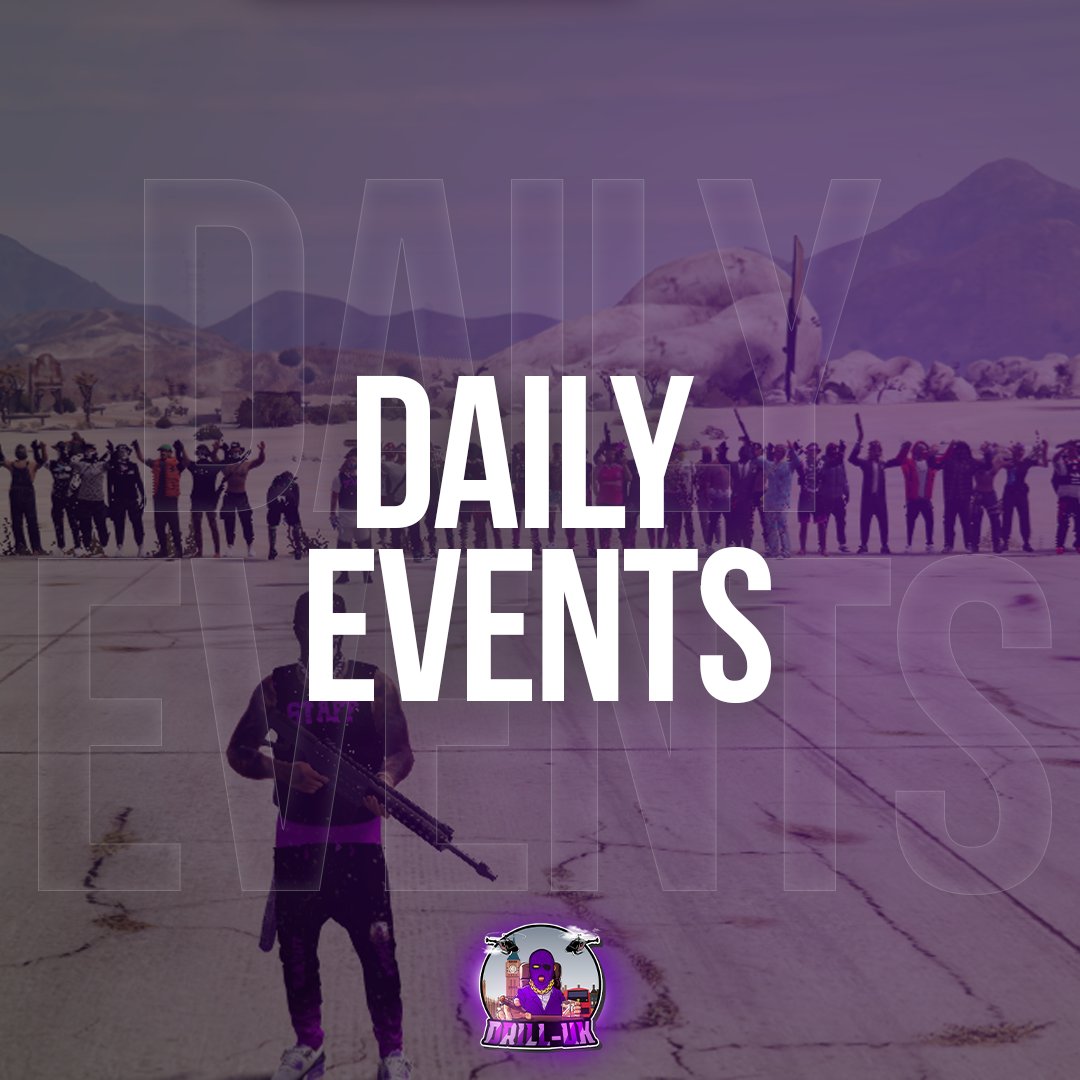 DrillUKNetwork's tweet photo. Are you a competitive player? Come take part in our DAILY events now! ✨

Our dedicated Event Coordination Team are working daily to ensure there are events daily to keep our player base battling it out to be crowned the best of the best!  

Join today
https://t.co/ocbLw265GM https://t.co/T1Oqp3pVaM