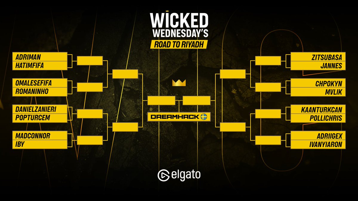 HERE WE GO.. 🚨 

16 players, but only 1 will to Dreamhack next month! 🇸🇪✈️ 

@elgato x #WickedWednesdays 👑