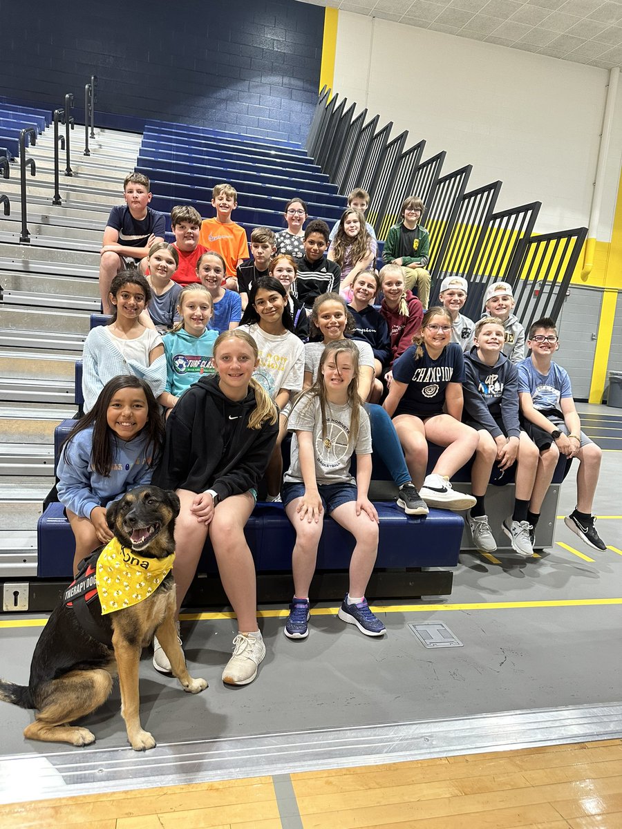 Earlier this week, these 5th graders got a chance to tour the <a href="/MiddleSaline/">Saline Middle School</a>! It was a great experience for these very excited group of soon to be 6th graders!! 🥹🐝 #sascompass #heritagelearn