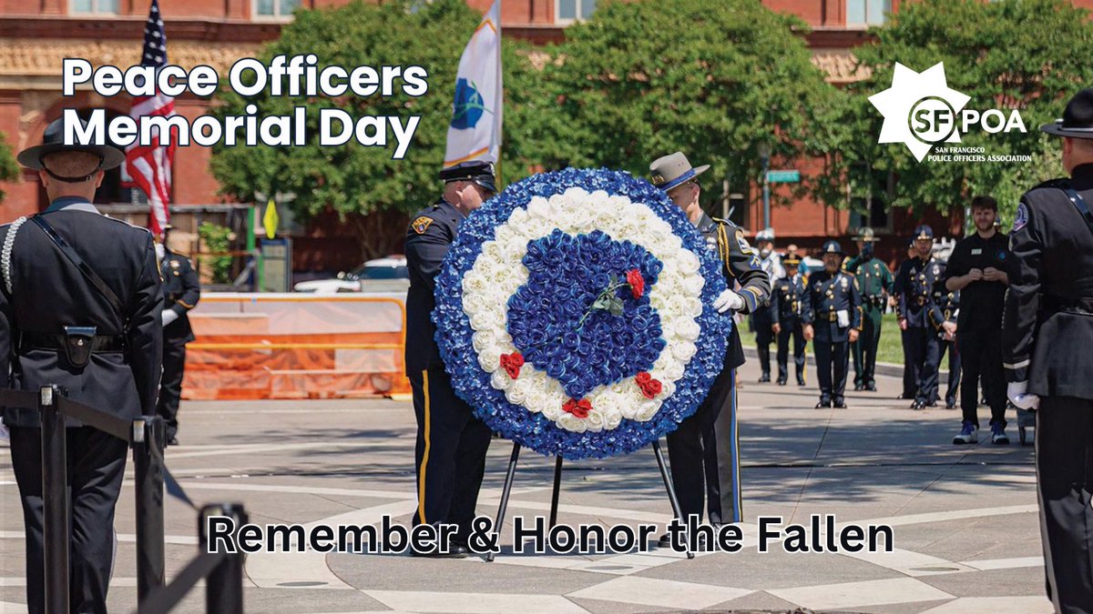 Today, we honor the sacrifice made by our nation’s law enforcement officers who gave their lives protecting our communities, and we remember the pain and loss their families and loved ones endured because of that sacrifice.