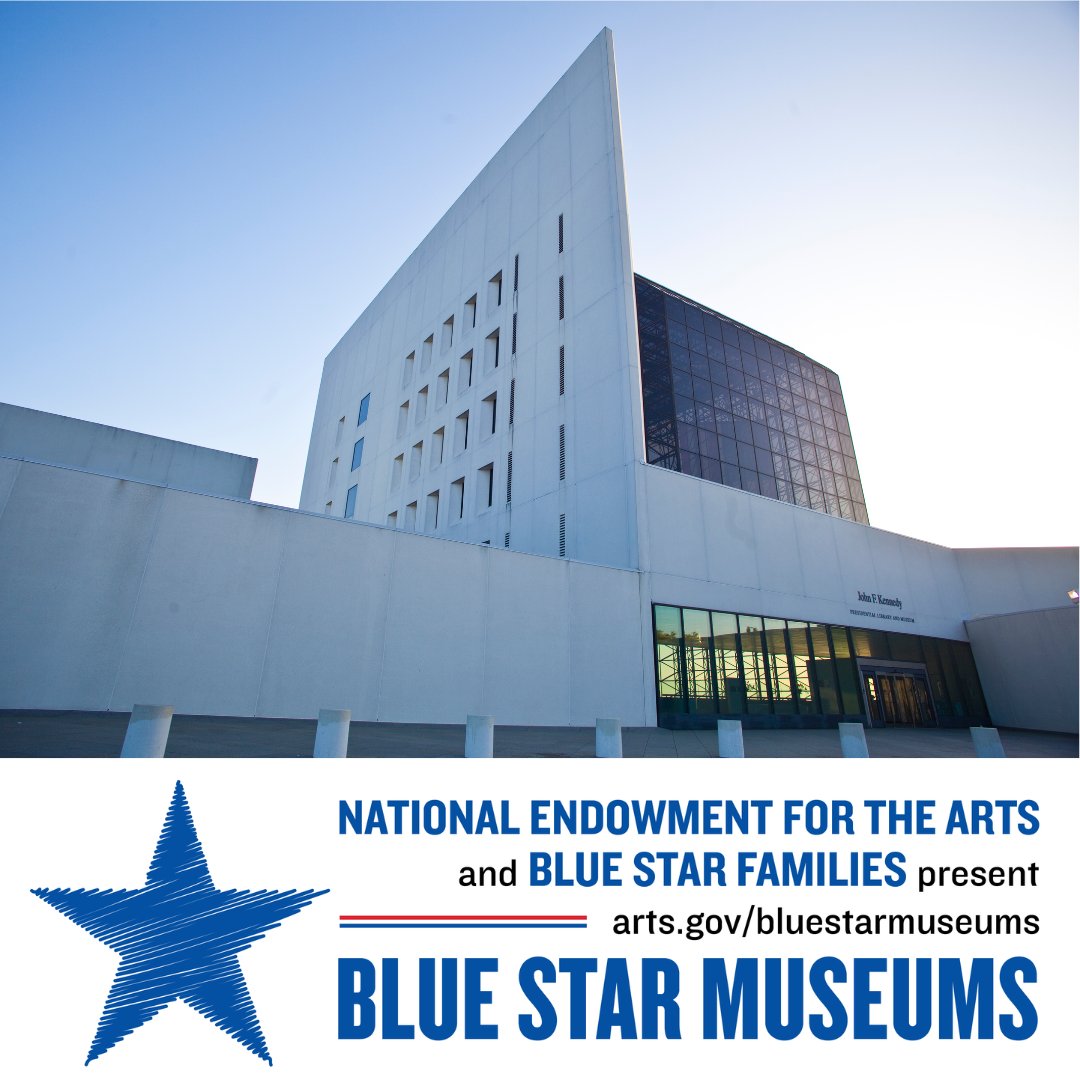 From Armed Forces Day, May 18, through Labor Day, September 2, the JFK Library is one of many museums to offer free admission to active duty military personnel and their families this summer as part of #BlueStarMuseums. Learn more: arts.gov/initiatives/bl…