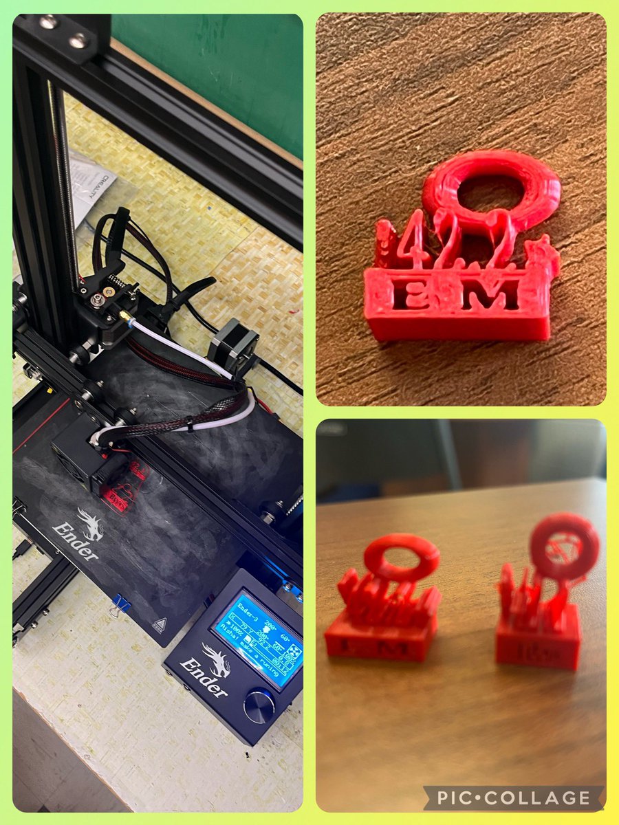 Students @Centennial_LDSB are learning all about 3D printing and making new charms for their #MarathonClub bracelets! Learning so much about the importance of the planning and design phases! 🙂@LimestoneDSB @KFLAPH